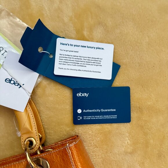 VTG ~ DIOR Patent Leather Monogram Lady Bag - Picture 8 of 14